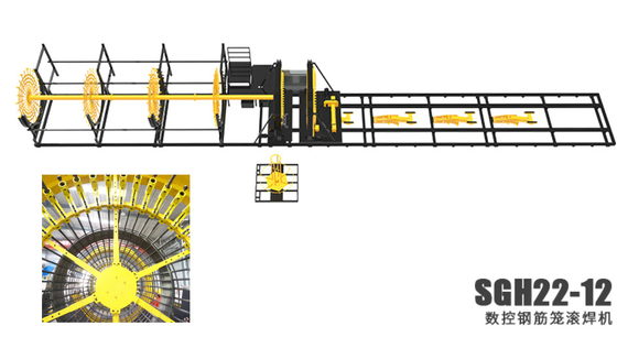 Automatisches Stapel-Käfig-Schweißgerät 15T 2.8m/Min High Dimensional Accuracy