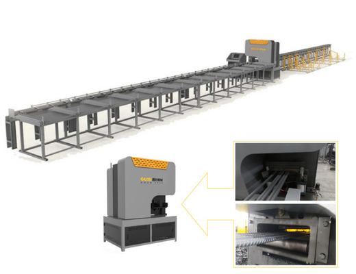 CNC-PLC-Steuerung Automatische Scherlinie für Stützfeder 100 Tonnen Schneidmaschinen für Scherlinie