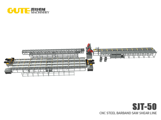 50m/Min Rebar Saw Shear Line sägender Ausschnitt GB4240 CNC