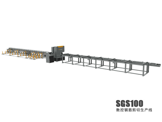Schnittkapazität 40mm CNC-Rebar-Scherlinie 80m/Min Rebar Cutting Line
