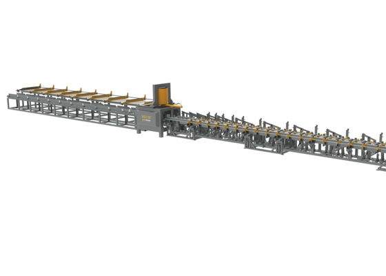 kaufen Innovativer Breite 500mm automatischer hydraulischer Rebar-scherende Linie 100m/Min CNC online manufacture