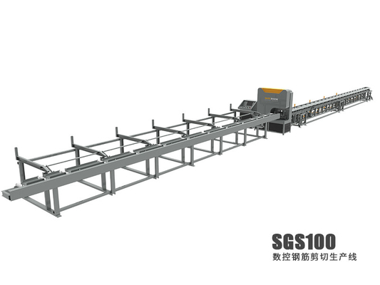 Guter Preis Elektromesser CNC-Ausschnitt Rebar-Scherlinie 28m×3m×2m Online